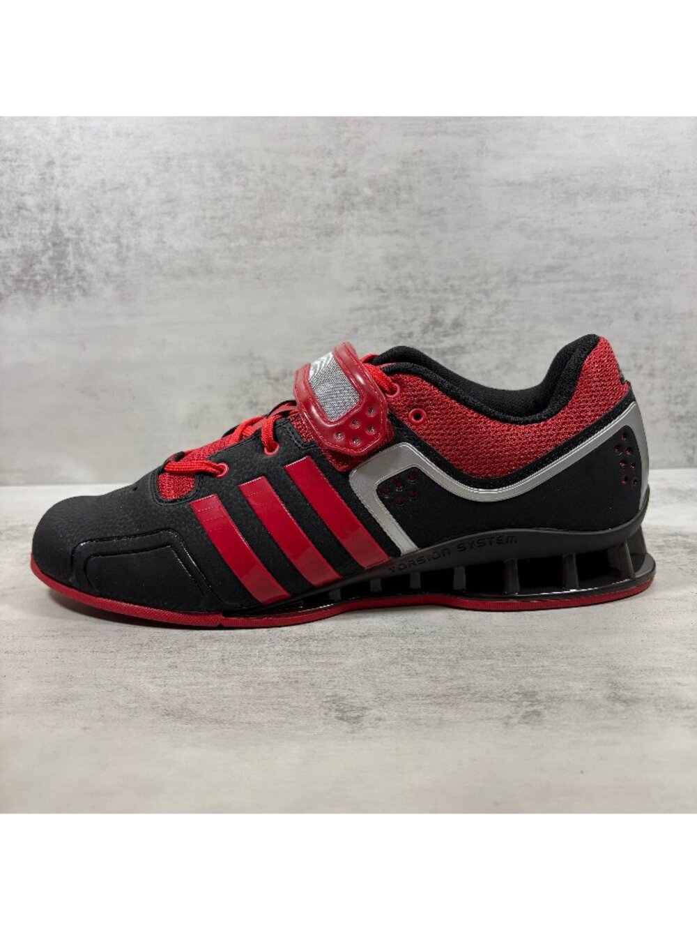 Adidas Adipower M21865  Weightlifting Shoes - Men's Size 11 - Red Black